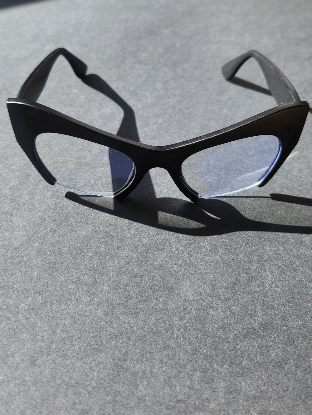 Black Cat-Eye Sunglasses